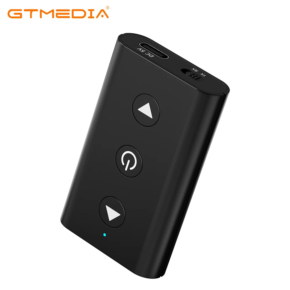 Shophouse Northwest portable wireless bluetooth audio adapter black compact receiver with play pause buttons and LED