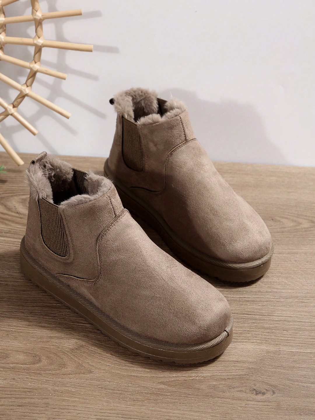 Women Winter Boots Plush Lined Indoor Outdoor Wear Non Slip