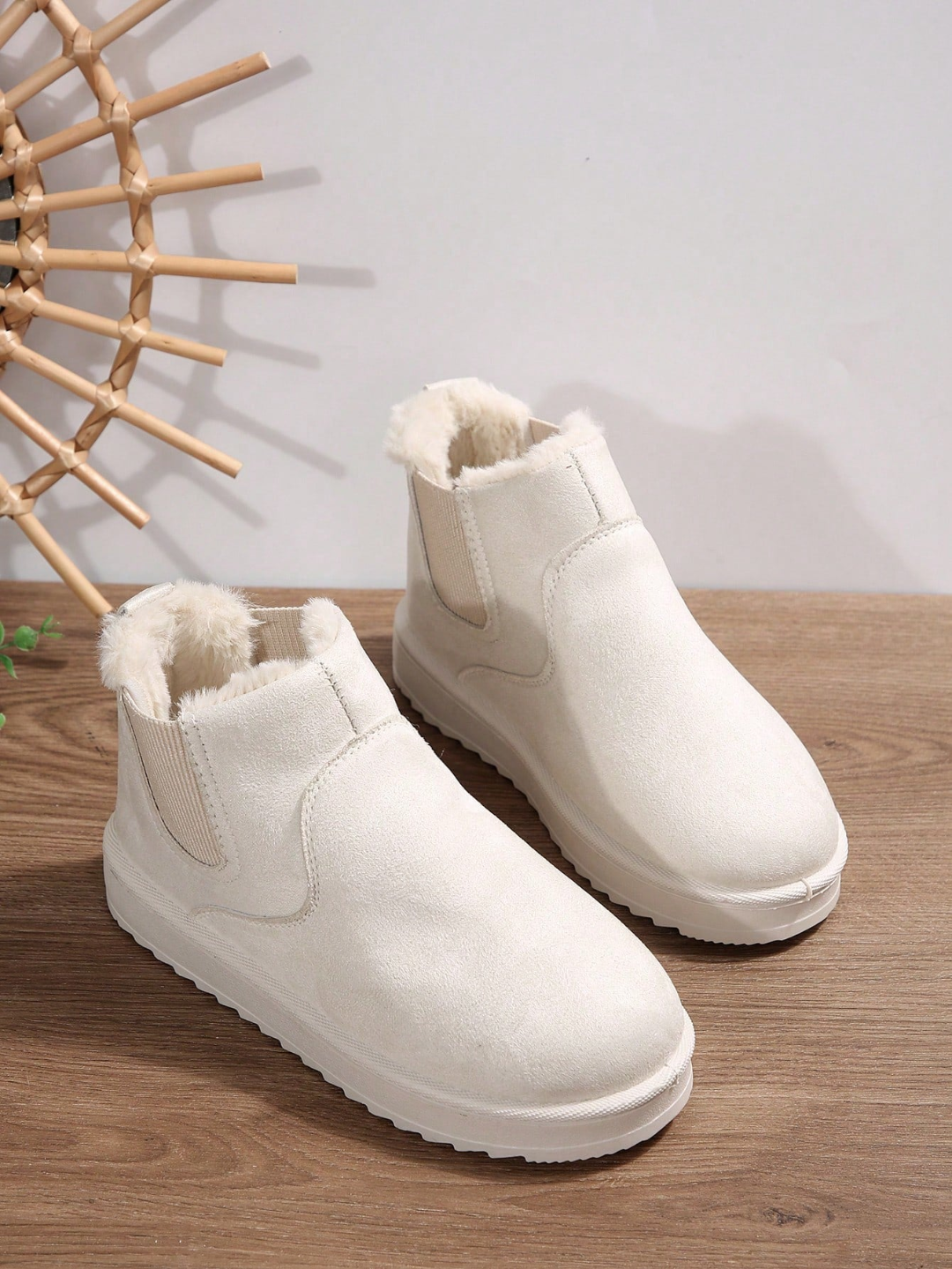 Women Winter Boots Plush Lined Indoor Outdoor Wear Non Slip