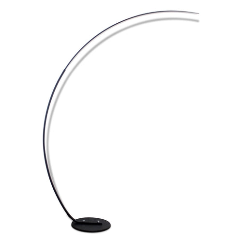 Shophouse Northwest modern curve floor lamp with sleek design and black base for contemporary decor