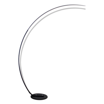 Shophouse Northwest modern curve floor lamp with sleek design and black base for contemporary decor