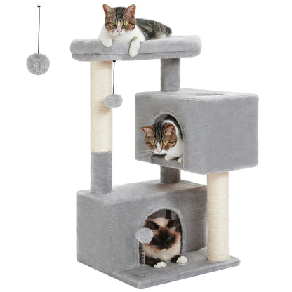 Large Cat Tree for Indoor Cats Multi-Level Cat Tower with Spacious Condos