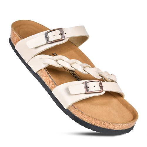 Shophouse Northwest Aerothotic arch supportive sandals for women with braided straps and adjustable buckles