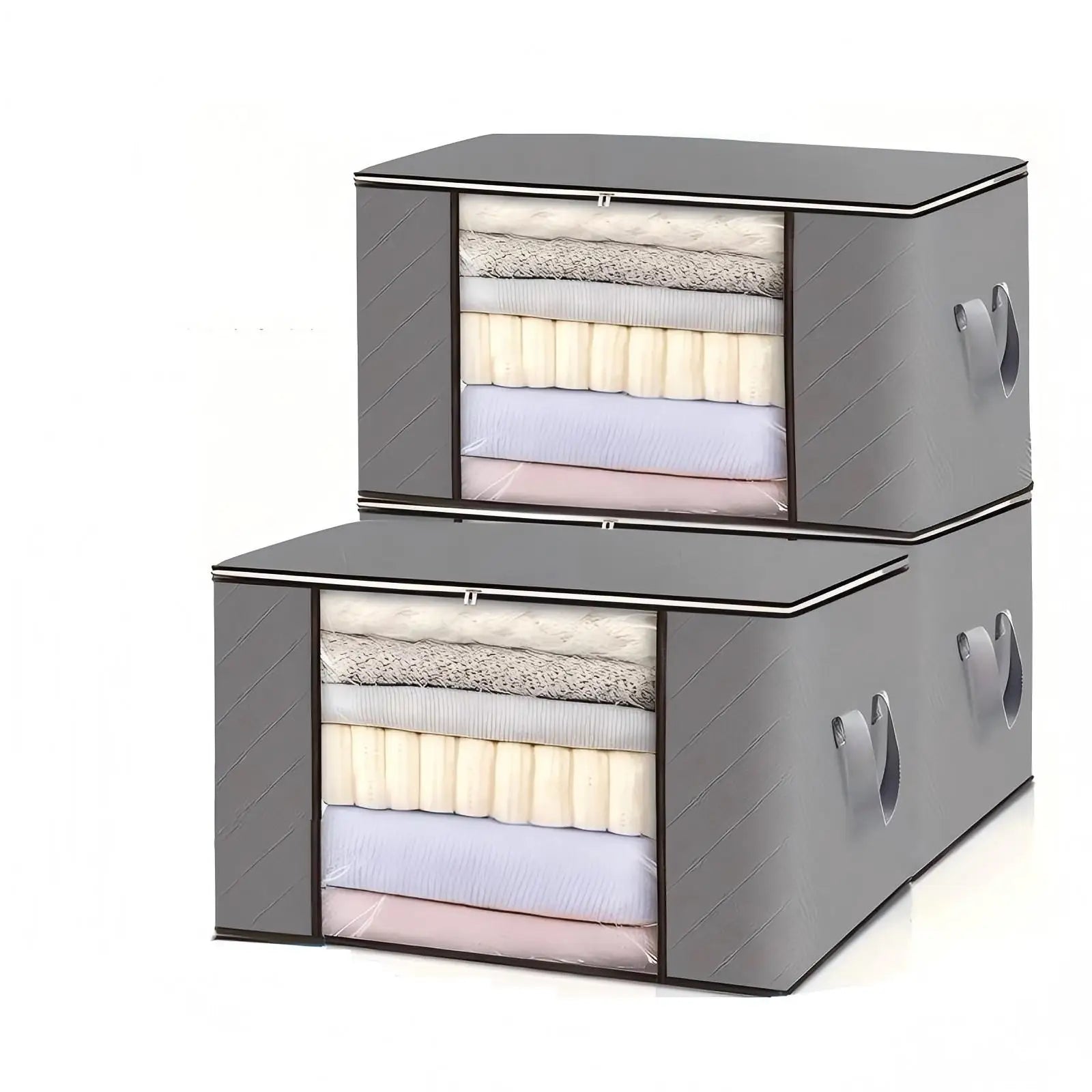 Moisture-proof blanket storage containers for organizing and protecting blankets efficiently