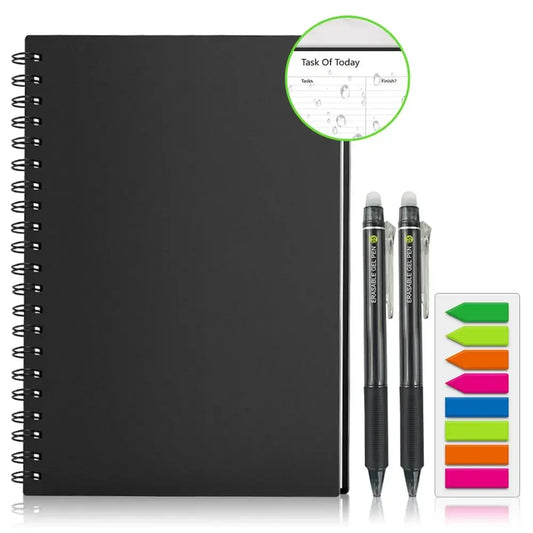 Shophouse Northwest reusable erasable notebook with two pens and sticky notes for efficient organization