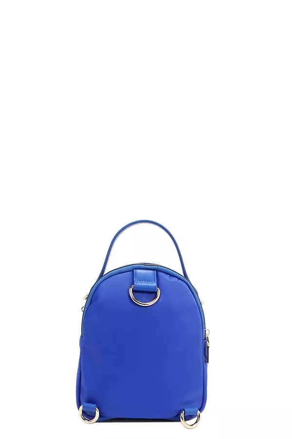 Trendsi Nicole Lee color patch bag in vibrant blue with dual handle and sleek design