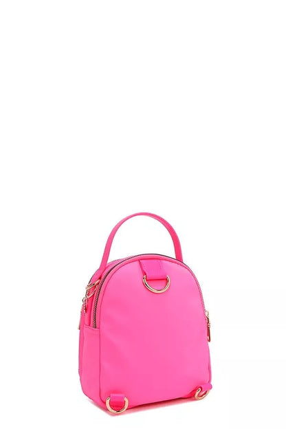 Nicole Lee color patch bag in vibrant pink with stylish design and sturdy handles