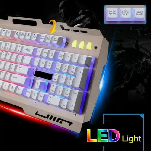 Ninja Dragons NX900 keyboard mouse set featuring LED lighting and responsive keys for gamers