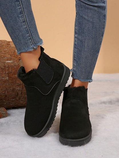 Jumpstudios-BTG Women's Non Slip Indoor Outdoor Winter Boots in Black for Comfort and Style