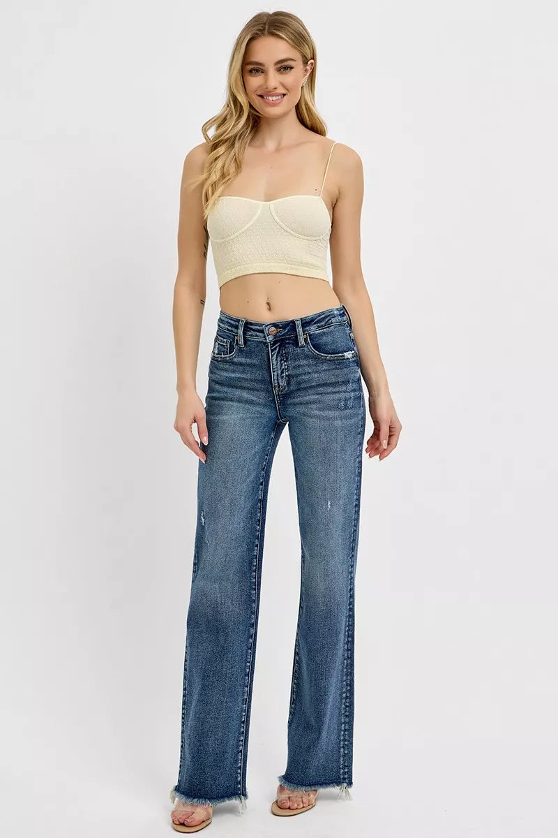 Trendsi plus size tummy control jeans in light wash with a relaxed fit for comfort and style