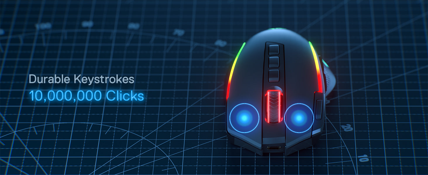 Shophouse Northwest 8000 DPI optical gaming mouse with RGB lighting ergonomic buttons and durable keystrokes