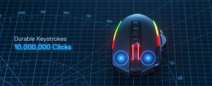 Shophouse Northwest 8000 DPI optical gaming mouse with RGB lighting ergonomic buttons and durable keystrokes