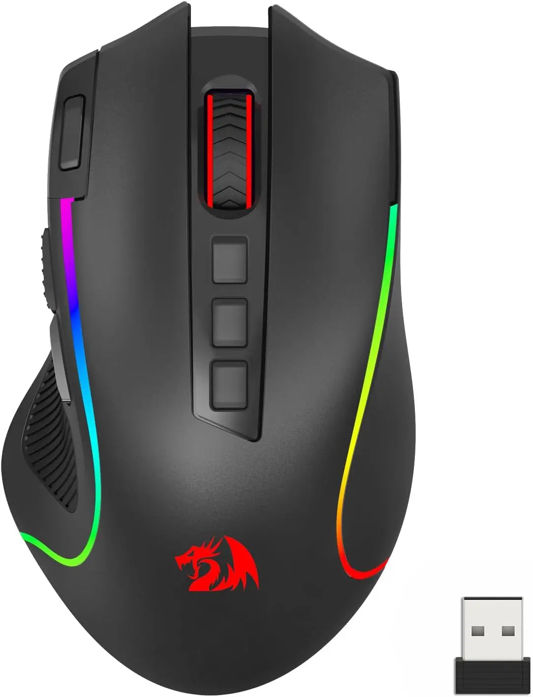 Shophouse Northwest 8000 DPI optical gaming mouse wireless RGB ergonomic palm grip with USB dongle
