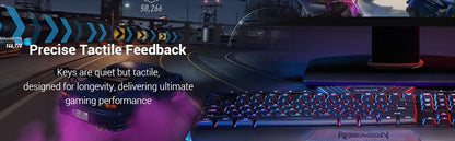 Shophouse Northwest Redragon S101 gaming keyboard mouse combo RGB backlit keyboard and wired gaming mouse on desk