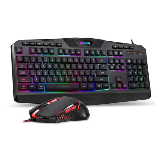 Shophouse Northwest Redragon S101 gaming keyboard mouse combo RGB backlit full size keyboard with wired gaming mouse