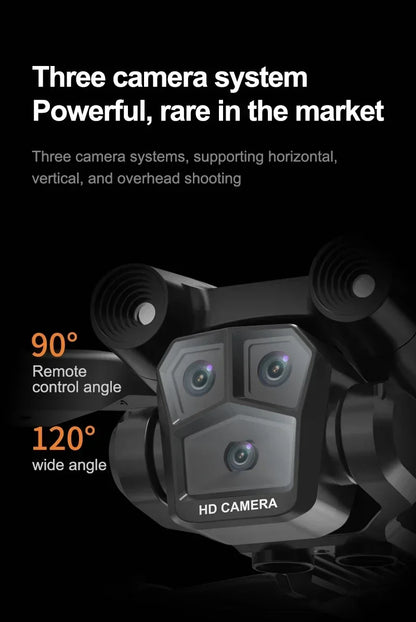Shophouse Northwest M4 8K professional camera drone showing triple camera system with 90 and 120 degree wide angles