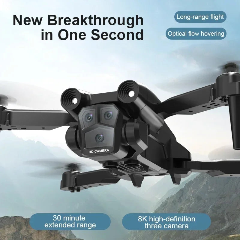 Shophouse Northwest M4 8K professional camera drone in black with triple lens HD camera and long flight range
