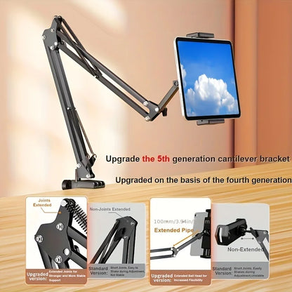 Shophouse Northwest adjustable tablet holder for bed black articulating arm clamp with spring joints