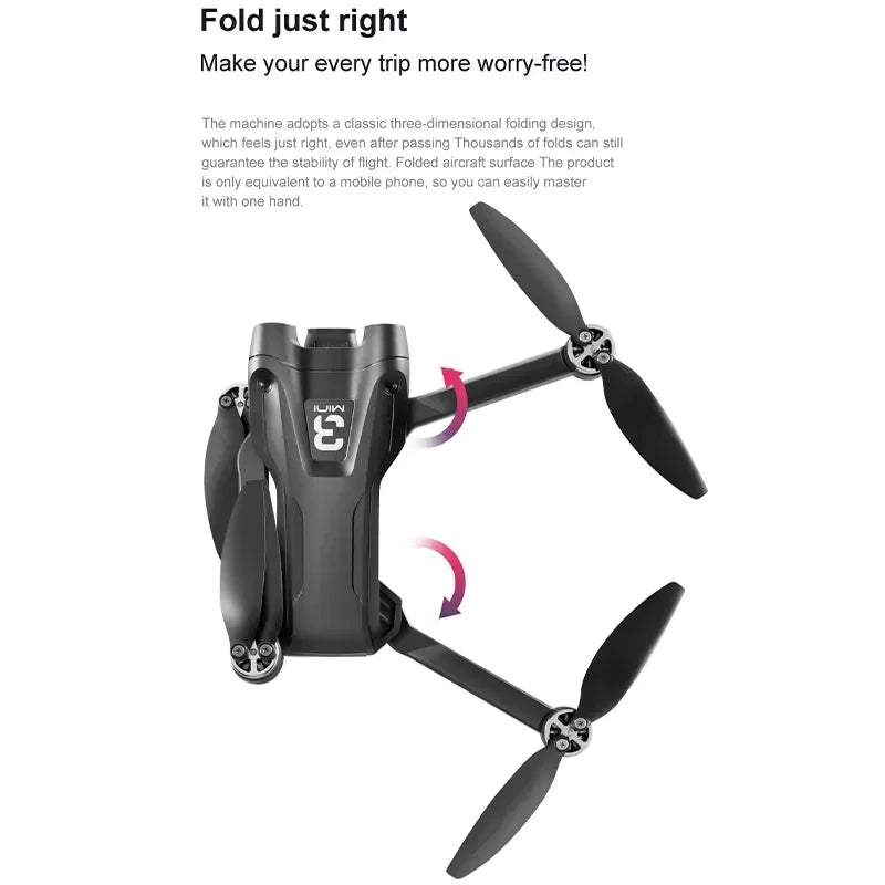 Shophouse Northwest Z908 Pro Max GPS drone 8K Dual Camera foldable black drone top view showing folding arms and propellers