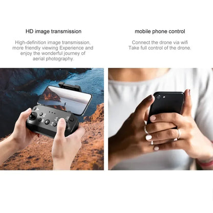 Shophouse Northwest Z908 Pro Max GPS drone 8K Dual Camera controller with phone showing HD image transmission
