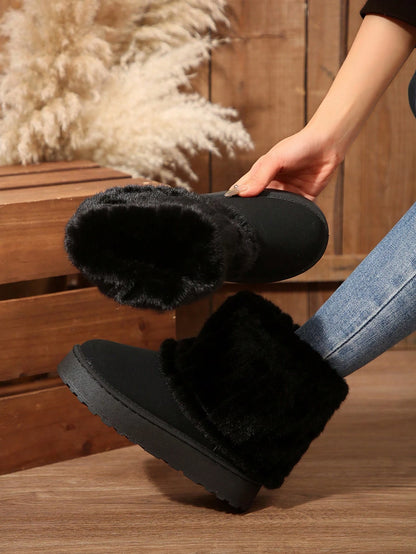 Cozy black Jumpstudios-BTG winter warm boots for women with soft lining and stylish design