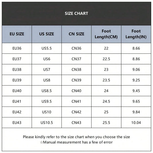 Size chart for Jumpstudios-BTG womens suede shearling slippers with EU, US, and CN sizes